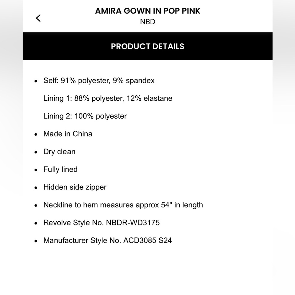 NBD Strapless hot pink gown - Picture 5 of 6
